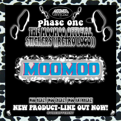 THE MOOMOO OFFICIAL STICKER ((BLUE/PINK))