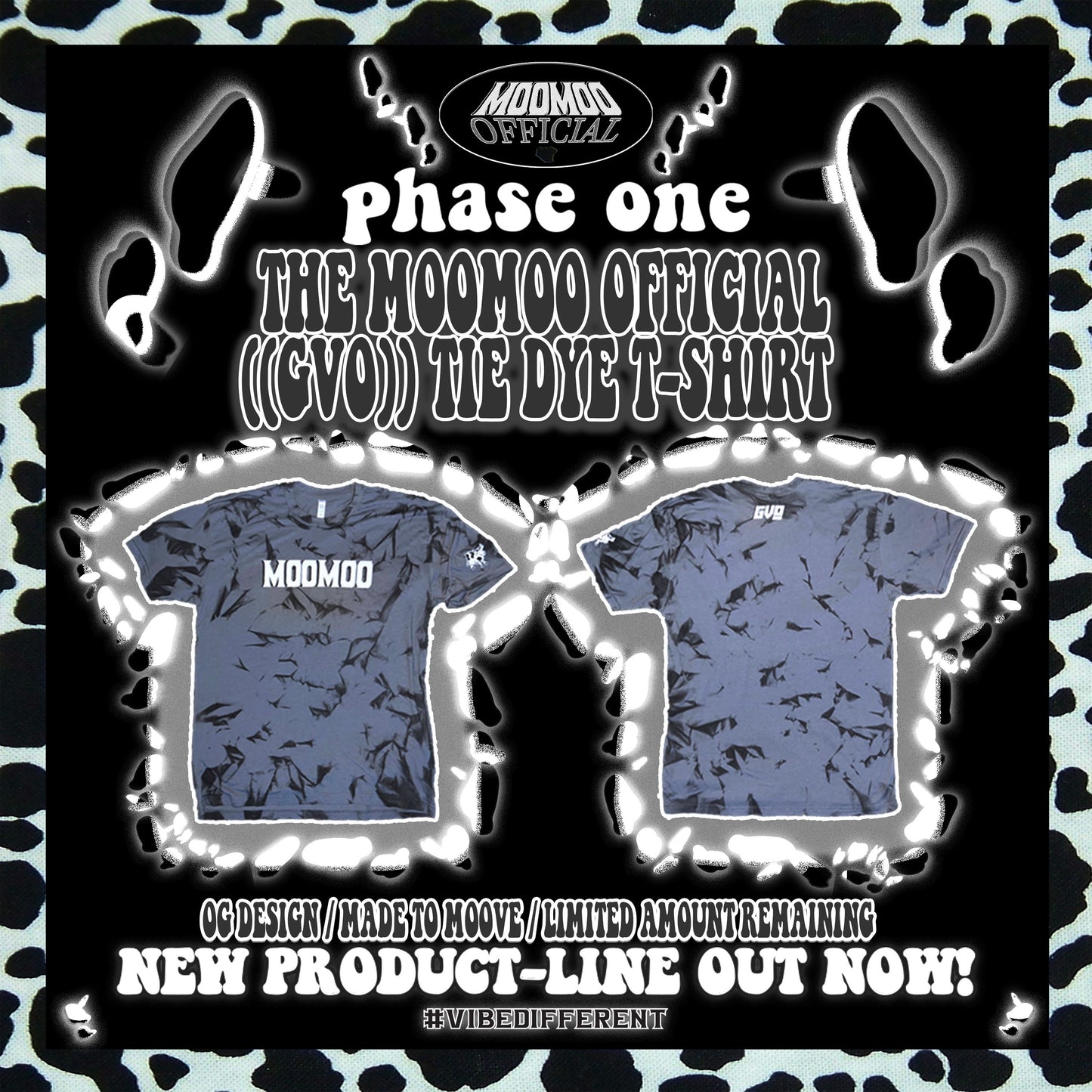 THE MOOMOO OFFICIAL ((GVO)) TIE DYE T-SHIRT