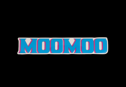 THE MOOMOO OFFICIAL STICKER ((BLUE/PINK))