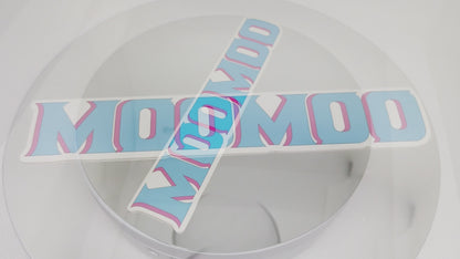 THE MOOMOO OFFICIAL STICKER ((BLUE/PINK))